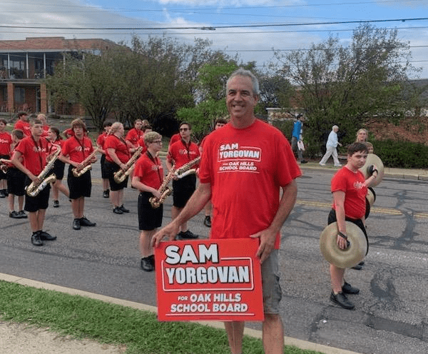 Sam attending parade